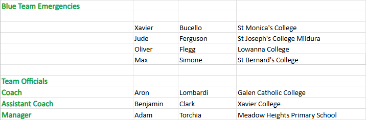 AFL Blue U14 Emergencies and Officials.png